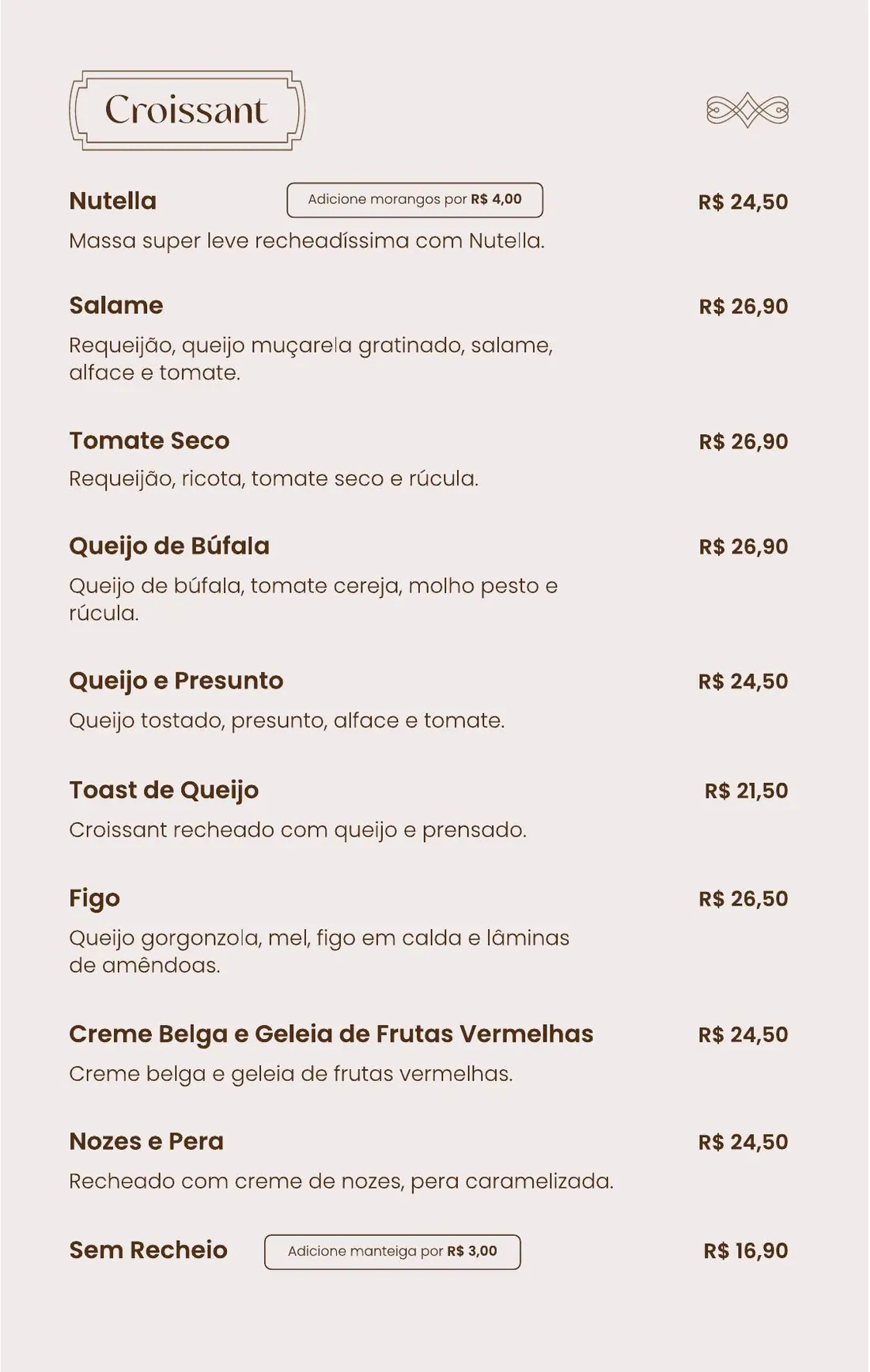 Cardápio Boutique Café Araucária — página 17