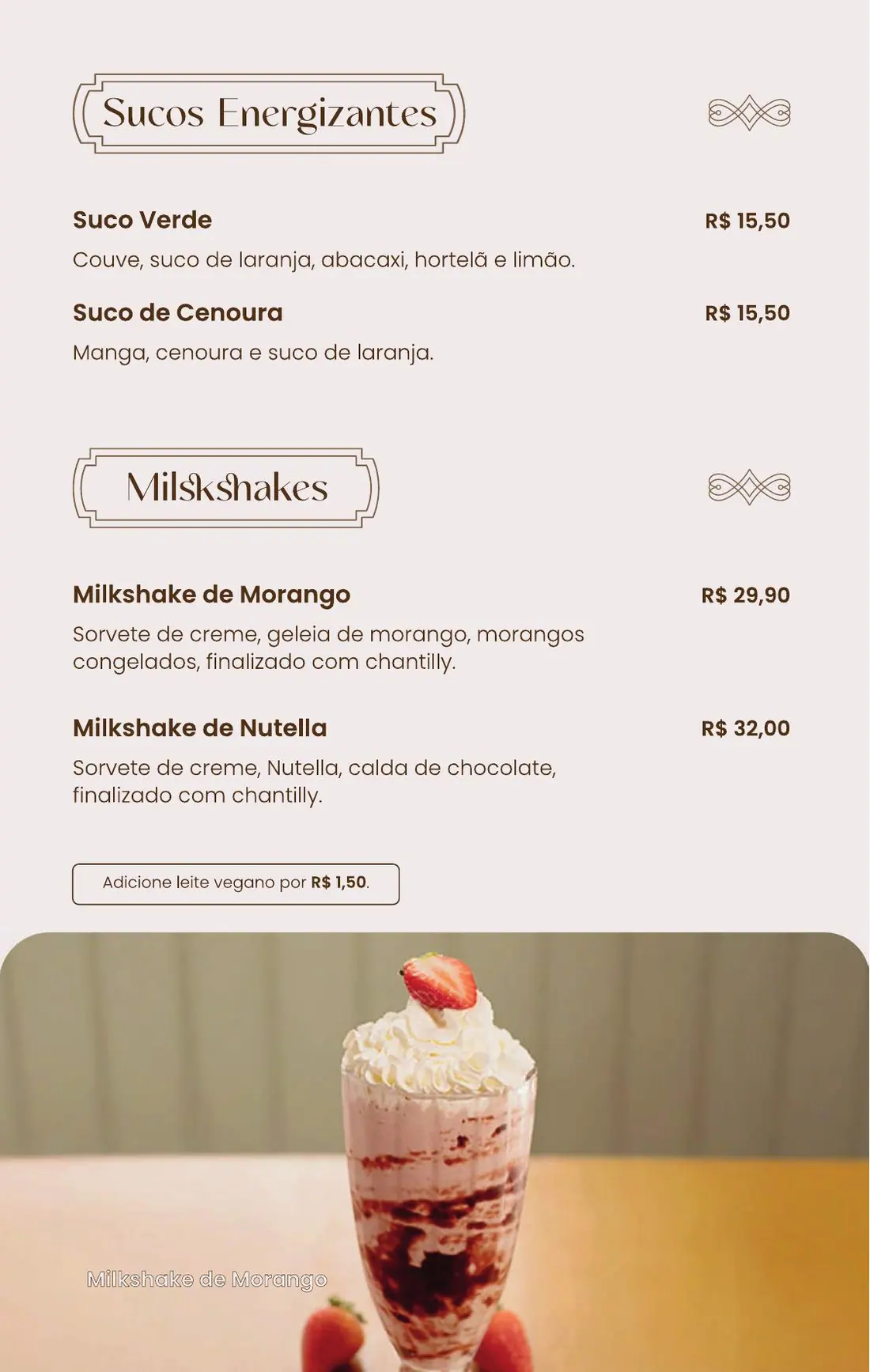 Cardápio Boutique Café Araucária — página 28