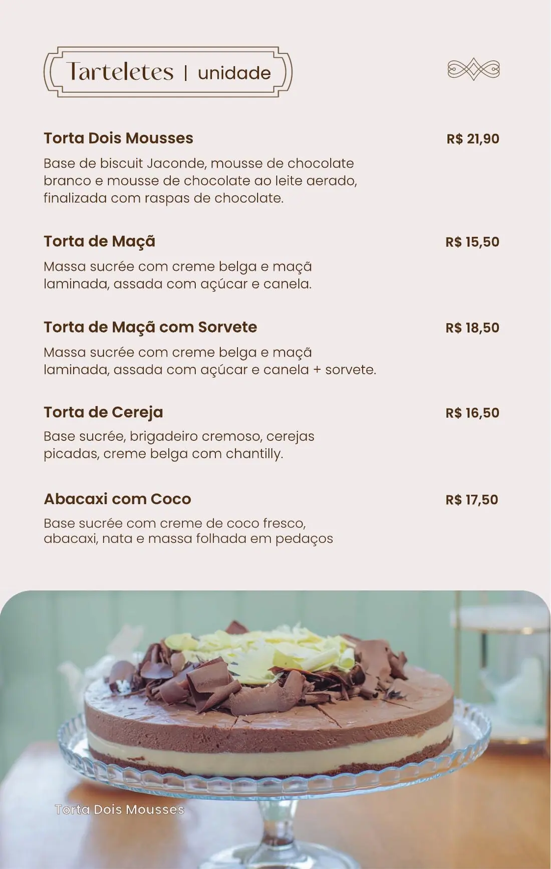 Cardápio Boutique Café Araucária — página 6