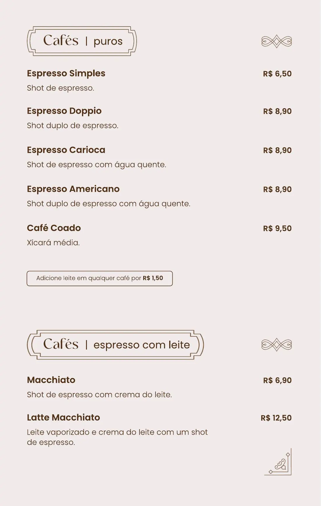 Cardápio Boutique Café Araucária — página 22