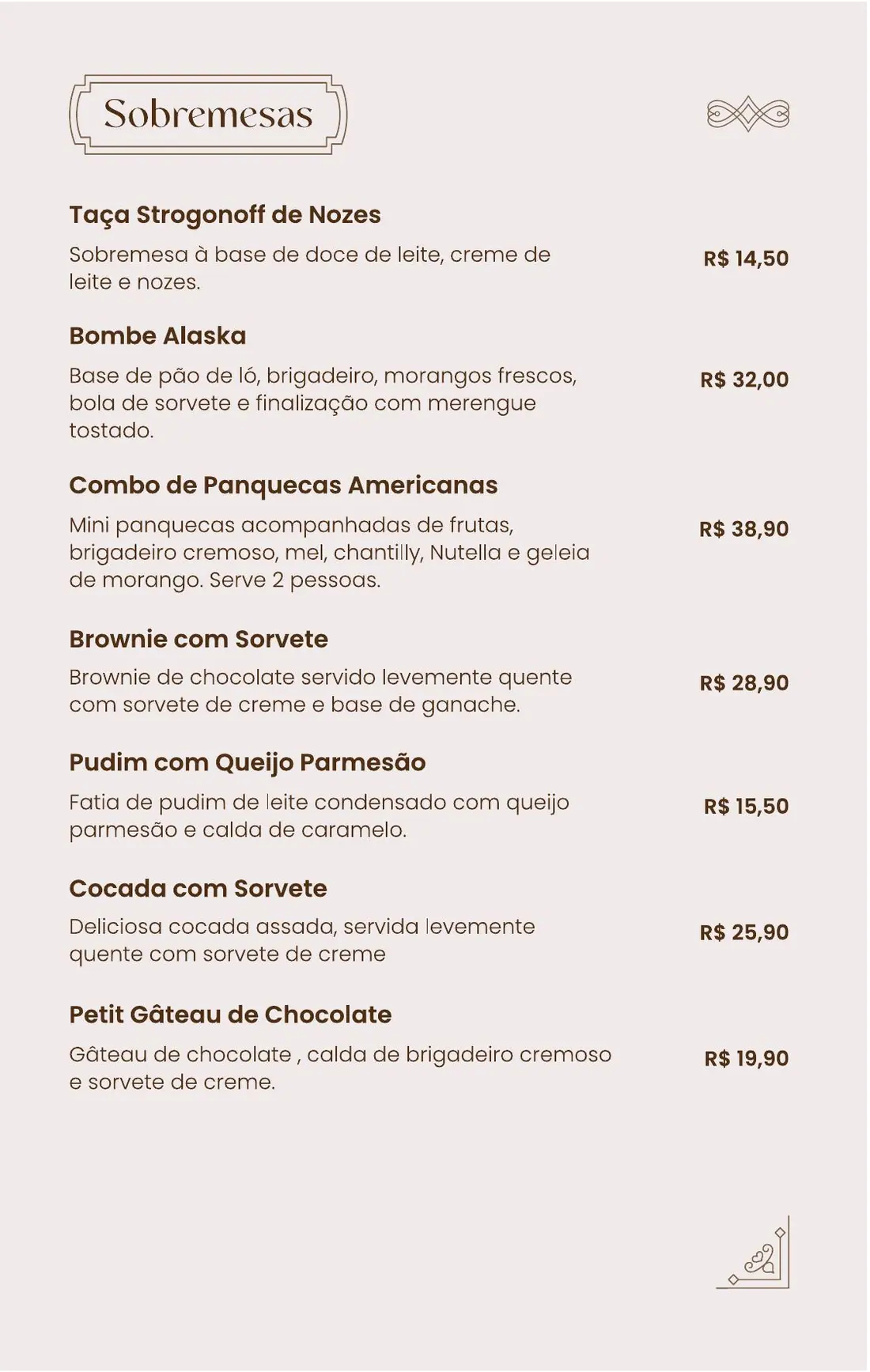 Cardápio Boutique Café Araucária — página 8